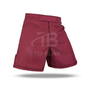 Vente chaude 100% Polyester MMA Shorts Couleur Personnalisée Style Sportif Motif Solide Taille Moyenne Fermeture Élastique Vêtements D'entraînement - Product Image 2