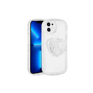 Étui en silicone blanc premium pour iPhone 11, compatible avec Pop Socket et protection de l'appareil photo, emballage de vente au détail inclus - Product Image 1