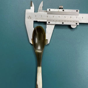 Cuchara de Cuerno de Búfalo Natural, Hecha a Mano y Pulida, Perfecta para Servir Especias, Condimentos o como Decoración de Mesa, Alta Calidad - Product Image 1