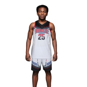 Nouveau style de maillot de basket-ball personnalisé, impression par sublimation, respirant, antibactérien, grande taille, absorbant la transpiration, sans manches, pour équipe - Product Image 1