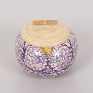 Offre Spéciale 2025 Boîte de rangement décorative incrustée de coquilles d'oeufs artisanales Conteneur de luxe du Vietnam - Product Image 2