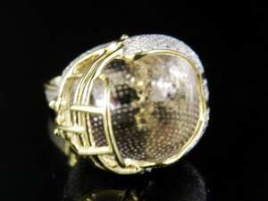 Colgante de Diamantes de Oro Amarillo de 14k con Baño de Rodio Estilo Hip Hop Luxira con Engaste de Garra y Diseño de Casco de la NFL, 4.25 Quilates, para Hombre - Product Image 4