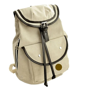 Sac d'université élégant et à la mode, sac à dos en coton avec poches et fermetures à cordon pour filles - Product Image 4