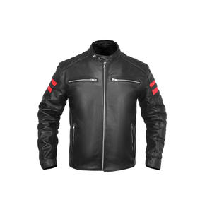 100% veste en cuir nouveauté Biker Design vêtements de sport coupe-vent caractéristique personnalisée Slim Fit couleur veste en cuir - Product Image 1
