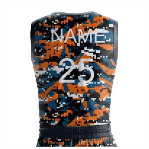 Vêtements de basket-ball respirants personnalisés OEM Ensemble de basket-ball de conception personnalisée Uniforme de basket-ball athlétique par sublimation - Product Image 5