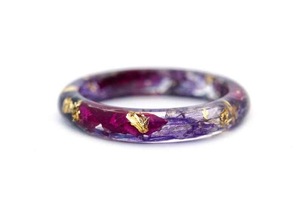 Anneaux en résine acrylique, forme ronde, faits à la main, anneaux d'amour, bijoux de fête pour femmes, vente en gros au meilleur prix - Product Image 5