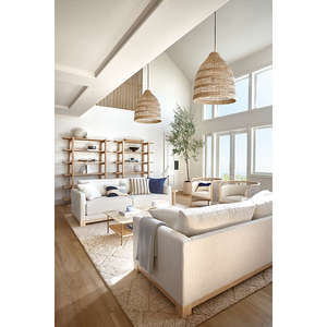 Tienphong Handmade Wholesale Nossa Medium Natural Seagrass Woven Pendant Light Lampshade - Woven Retro Lamp Shade - Product Image 4