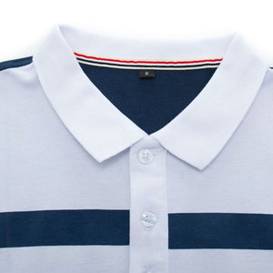 Hommes solides respirants de polyester/coton pour des T-shirts avec la conception élégante d'impression de logo fait sur commande - Product Image 3