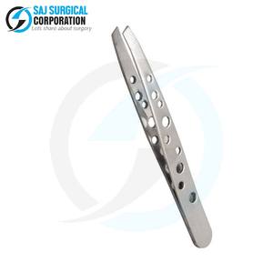 Pinzas para cejas con logotipo personalizado directo de fábrica al por mayor seguro de acero inoxidable sin níquel para pieles sensibles desplumado suave CE - Product Image 2