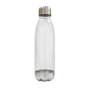 Wholesale Cheap Quality Transparent Clear Plastic Cola Bottle With Stainless & Base 750ml in Carton <b>Box</b> - Product Image 1