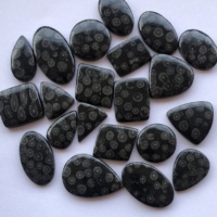 Cabochons en corail noir naturel lisse de 10 mm, 20 mm, 30 mm, taille libre, pierres précieuses certifiées IGI pour la fabrication de bijoux, colliers et boucles d'oreilles