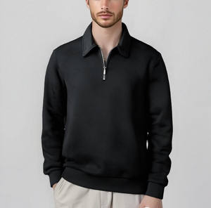 Nueva Llegada, Sudadera Estilo Polo con Media Cremallera para Hombre, Diseño Jacquard, 100% Algodón, Camisetas Polo para Hombre al por Mayor - Product Image 2