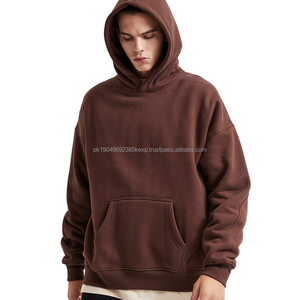 Sudadera con Capucha Lisa de Algodón de 400 g/m², Estilo Vintage Desgastado, Gruesa, Sin Cordón, Lavada al Ácido - Product Image 1