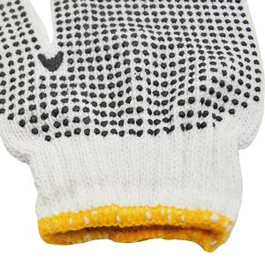 Gants de travail en coton enduit avec points de préhension Gants de soudage de protection en cuir pour la construction, la conduite et l'industrie - Product Image 5