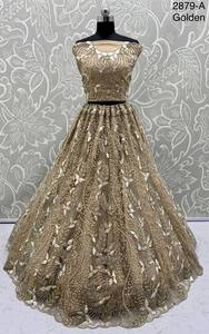 Ropa de recepción bordada de diseñador Lehenga Choli con Dori bellamente bordado, trabajo de lentejuelas - Product Image 2