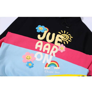Fabricant de sweat à capuche imprimé bouffant personnalisé pour femmes sweat à capuche hip hop en coton lourd - Product Image 5