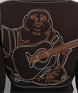 Survêtements pour femmes personnalisés, ensemble 2 pièces, 100% coton, sweat-shirt court vintage streetwear, sweat-shirt court à fermeture éclair et pantalon de survêtement évasé - Product Image 5