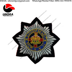 Écusson brodé en fil d'argent britannique de haute qualité, style blazer écossais de Tyne et derrière, personnalisable, à coudre, badge en dentelle UBORA - Product Image 4