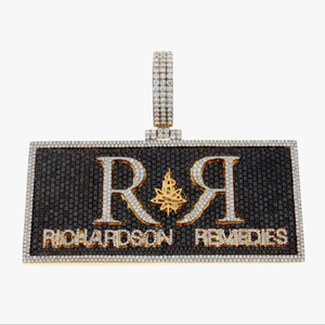 RB Gems Personnalisé 925 Argent VVS Moissanite Pendentif Glacé Or Rose Placage Hip Hop Style Fine Jewelry Diamant Main Laiton Matériel - Product Image 1