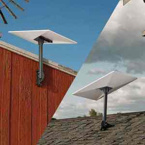 Support Starlink Gen 3, 180 °   Support mural métallique pivotant et support mural court pour antenne V4 - Product Image 2