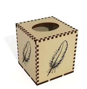 Porte-serviettes de boîte à mouchoirs classique en forme de carré en bois pour la restauration et les mariages décor de Table Multi utile boîtes à mouchoirs de vente chaude - Product Image 6