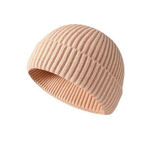Chapeau en tricot d'hiver unisexe |   Conception et couleurs personnalisées OEM, logo personnalisé, bonnet hip-hop |   Bonnet d'hiver en tricot à pois avec nœuds pour la plage - Product Image 1