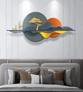 High Quality Handcrafted Modern Design Iron Metal Wall Art Panel Superb Outdoor Home <b>Decorative</b> Hanging for Interior Use - Product Image 1