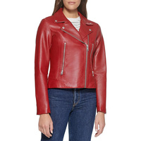 Damenmode PU Lederjacken Mantel Anzug Langarm Lady Damen Kleidung Jacke