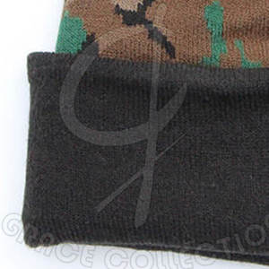 Bonnets confortables pour hommes les plus vendus Bonnets d'hiver à rayures de couleur avec logo personnalisé - Product Image 3