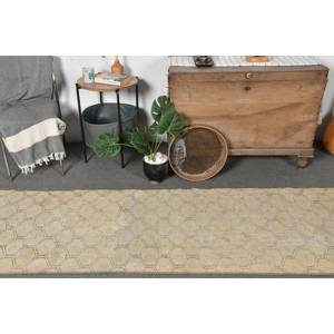 Alfombra turca clásica Bohemia Beige hecha a mano 2,4x9,4 pies patrón de pasillo Rectangular para dormitorio adolescente y sala de estar - Product Image 2