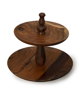Présentoirs à gâteaux en bois Eco Findley, plateau à 2 niveaux pour gâteaux, fruits et desserts, fêtes de mariage et d'anniversaire, cuisine à domicile - Product Image 2