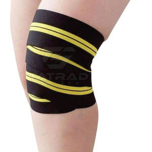 Offre Spéciale – Genouillères en Néoprène Élastiques et Ajustables, Fermeture à Lacets/Boucle, pour la Musculation et la Protection Professionnelle - Product Image 1