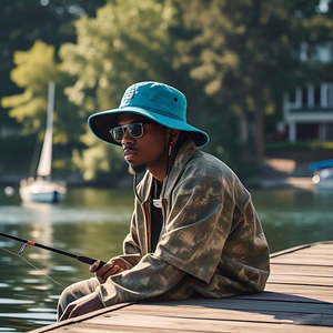 Hip Hop Pescador Sombrero Cubo Streetwear Protección solar Gorra de pesca Hip Hop Jeans Sombrero de cubo al aire libre - Product Image 2