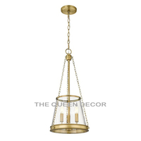 Ferme Vintage suspension lampe en métal rouillé abat-jour industriel cristal hôtel couloir salle à manger suspension rustique Vintage