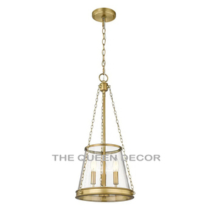 Farmhouse <b>Vintage</b> Pendant Lamp Rusty Metal Shade Industrial Crystal Hotel Corridor Dining Room Hanging <b>Light</b> Rustic <b>Vintage</b> - Product Image 2