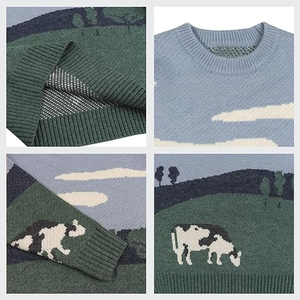 Nouveau pull tricoté en acrylique à la mode pour hommes et unisexe meilleur tricot de conception décontracté tricot hiver 100% pull en coton - Product Image 4