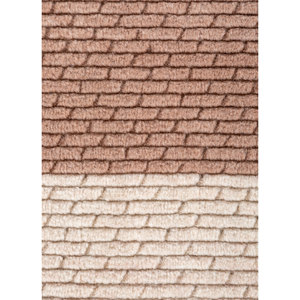 Red & Orange <b>Jean</b> Hand Loom Wool Rugs Solid Color Design for Home Use-Hwl-374 - Product Image 3