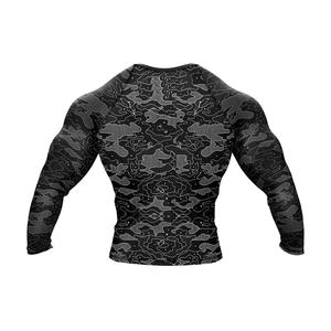 Rashguard pour homme à séchage rapide avec logo personnalisé à vendre Impression numérique Rashguard de natation pour homme Manches longues Rashguard de haute qualité - Product Image 2