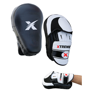XTREME Professional Leather PU Boxing <b>Focus</b> <b>Pads</b> Target <b>Pad</b> Muay Thai Kickboxing Karate/Taekwondo Training-Protective Breathable - Product Image 5