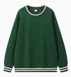 เสื้อสเวตเตอร์ผ้าฝ้าย100% โอเวอร์ไซส์ของผู้ชายผ้าคอตตอนทรงหลวมแขนยาวดีไซน์ลำลองพร้อมเทคนิคการซักในฤดูใบไม้ผลิ - Product Image 6