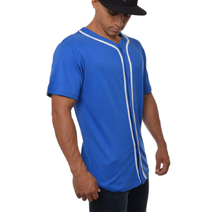 Design personnalisé OEM Sportswear Baseball Softball Jersey Chemises à boutons 100% Polyester Respirant Anti-Rides Séchage rapide - Product Image 2