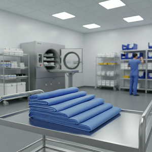 Kosite SSMS Nonwoven Fabric 60gsm 125 Inch Medium Weight <b>Laminated</b> Anti-Bacterial Hospital Hygiene Industry Use - Product Image 1