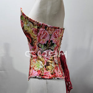 Bustier corset sexy à imprimé rose - Product Image 3