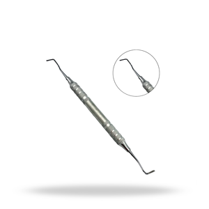 Ochsenbein Four Chisel, instrument chirurgical dentaire à double extrémité en acier inoxydable pour la chirurgie parodontale et buccale - Product Image 1