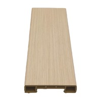 Profil de recouvrement en U en composite de fibres de bois de bambou P60 de longueur personnalisée pour l'aménagement intérieur des restaurants et la finition des magasins de détail