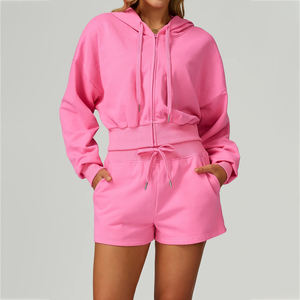 เสื้อสเวตเตอร์เอวลอยแขนยาวฮิปฮอปสตรีทเสื้อฮู้ดใส่สบายสำหรับผู้หญิงสไตล์เมืองลำลองแฟชั่นใหม่ - Product Image 4