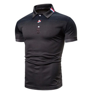 Camiseta Polo para Hombre, Cuello Acanalado, Manga Corta Holgada, Combinación de Colores, Camisetas de Golf con Logotipo Personalizado en el Cuello - Product Image 6