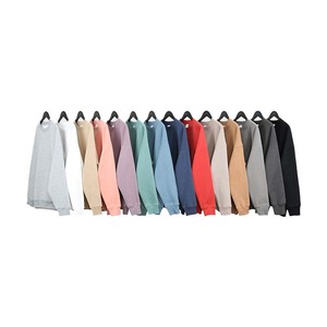 Venta al por mayor, personalizado, transpirable, Unisex, suelto, cuello redondo, básico, pesado, sólido, grueso, Polar, sudaderas, suéteres - Product Image 2