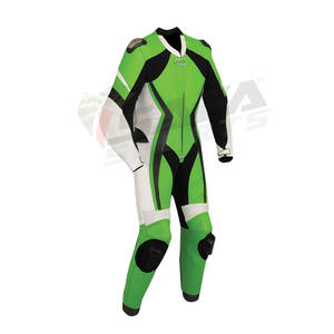 Combinaison en cuir de course de moto fabriquée au Pakistan, conçue sur mesure, vêtements de sport respirants de grande taille pour motocycliste - Product Image 5