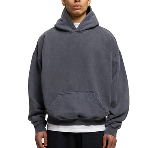 Hoodie court unisexe pour homme, design hiver, double couche, 100% coton, qualité supérieure, prix de gros - Product Image 1
